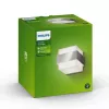 Philips myGarden aplique de parede com pá 42W E27 sem lâmpada, aplique de parede exterior, aço inoxidável, branco, aço inoxidável, plástico, IP44, jardim, terraço, II