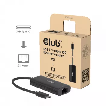 Club3D CAC-2531 Adaptador de USB-C para RJ45 Ethernet 10 Gbps