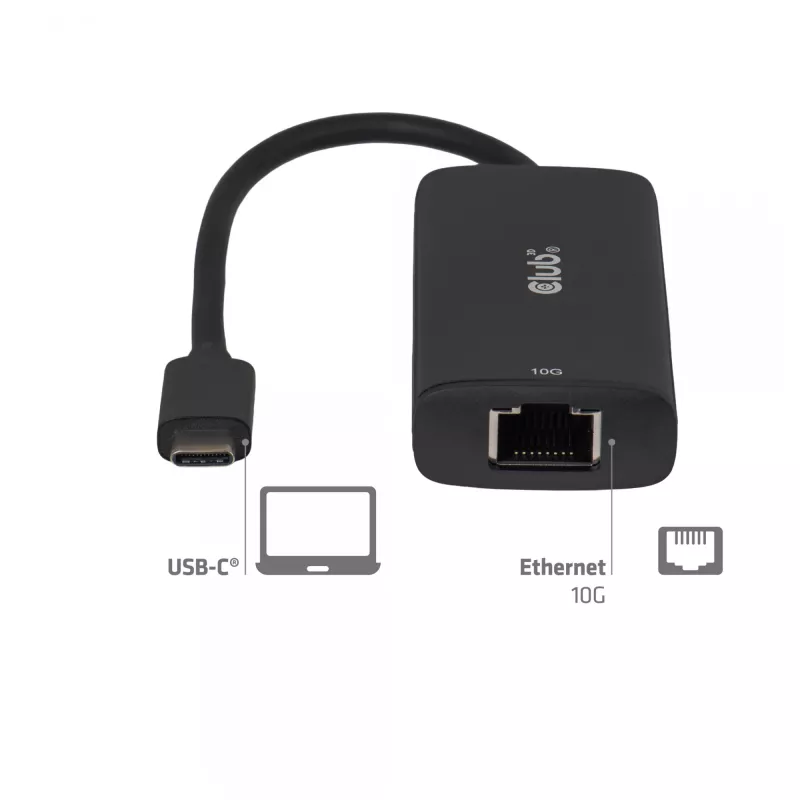 Club3D CAC-2531 Adaptador de USB-C para RJ45 Ethernet 10 Gbps