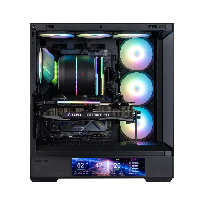 Zalman P40 DS preto midi tower