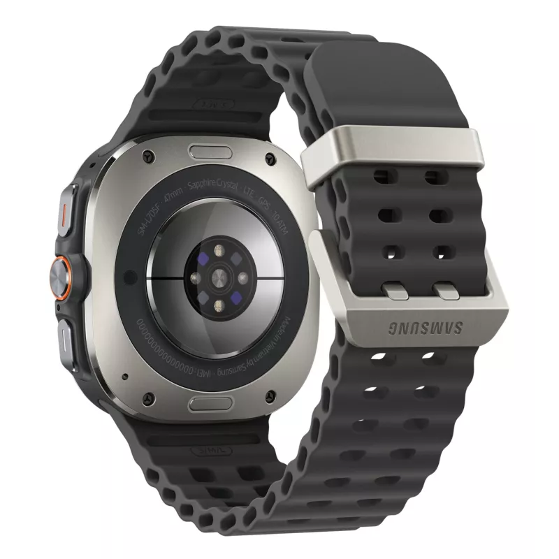 Samsung Galaxy Watch Ultra 3,81 cm (1,5 polegadas) AMOLED 47 mm digital 480 x 480 píxeis ecrã tátil 4G prateado WLAN GPS (satélite)