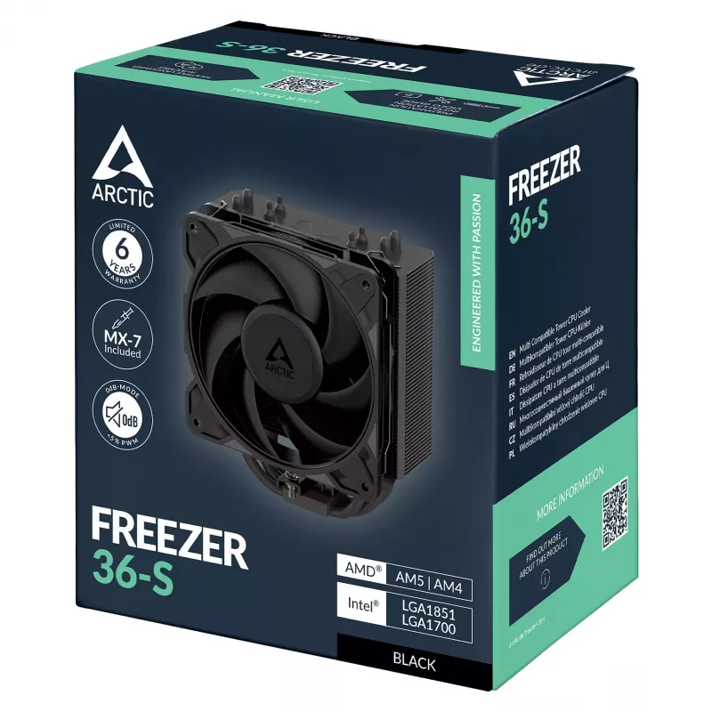 ARCTIC Freezer 36-S dissipador de CPU por ar - preto