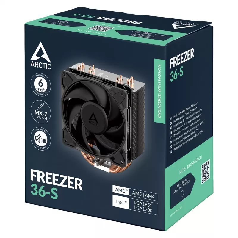 ARCTIC Freezer 36-S dissipador de CPU por ar - preto