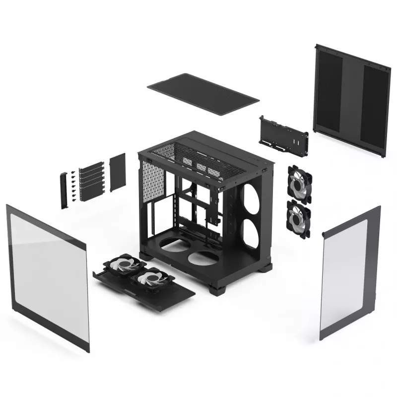 Caixa Midi-Tower Fractal Design Pop 2 Vision Black RGB (FD-C-POV2A-02)