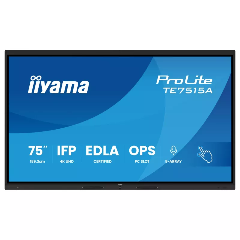 iiyama ProLite TE7515A-B2AG ecrã tátil interativo 75 polegadas 4K