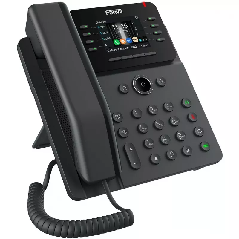 Telefone IP de secretária Fanvil V62G Gigabit SIP (12 linhas, ecrã a cores)