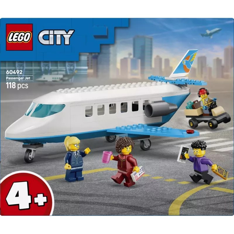 LEGO City 60492 Avião de Passageiros (118 peças)
