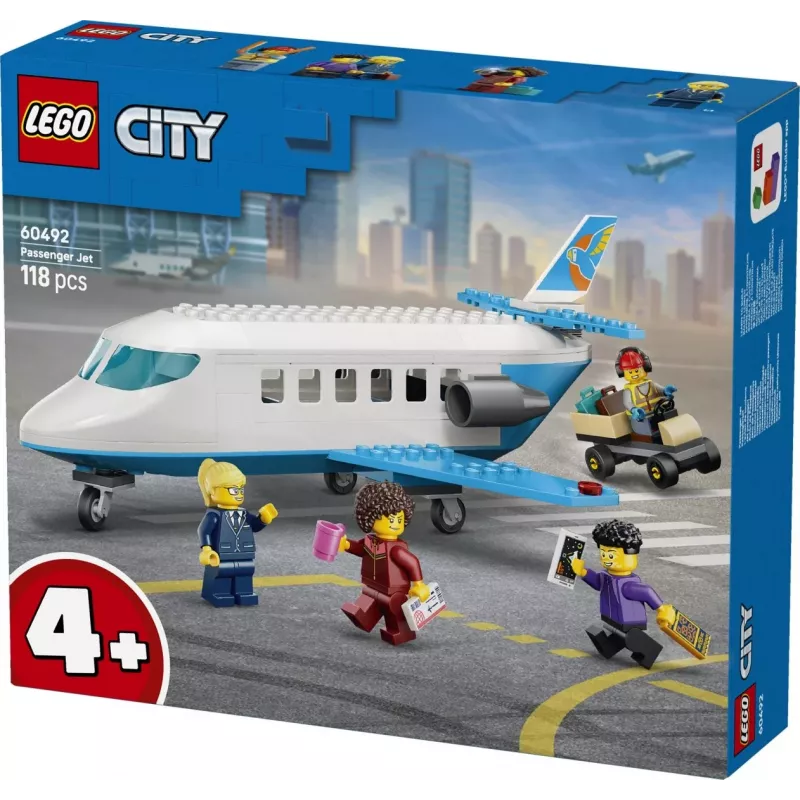 LEGO City 60492 Avião de Passageiros (118 peças)