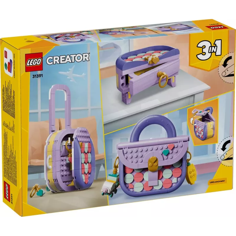 LEGO Creator 3-in-1 31391 Mala da Moda com Espaço de Armazenamento (272 peças)