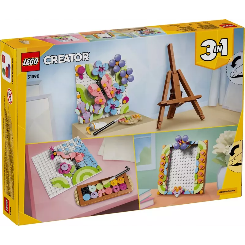 LEGO Creator 3-in-1 31390 Quadro Decorativo de Arte Floral (348 peças)