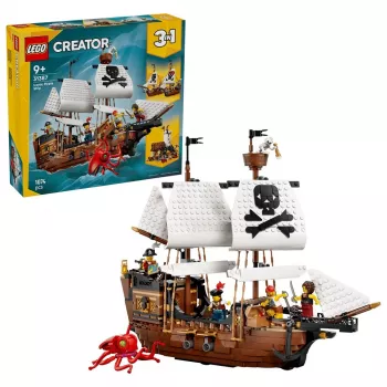 LEGO Creator 3-in-1 31387 Navio Pirata Icónico (1074 peças)