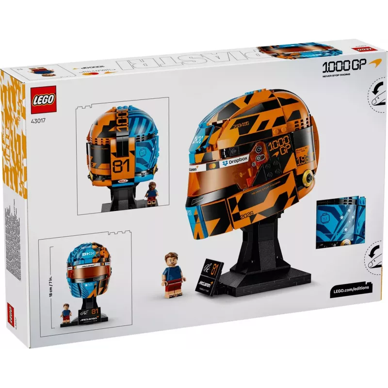 LEGO Editions 43017 Capacete McLaren F1 de Oscar Piastri (793 peças)