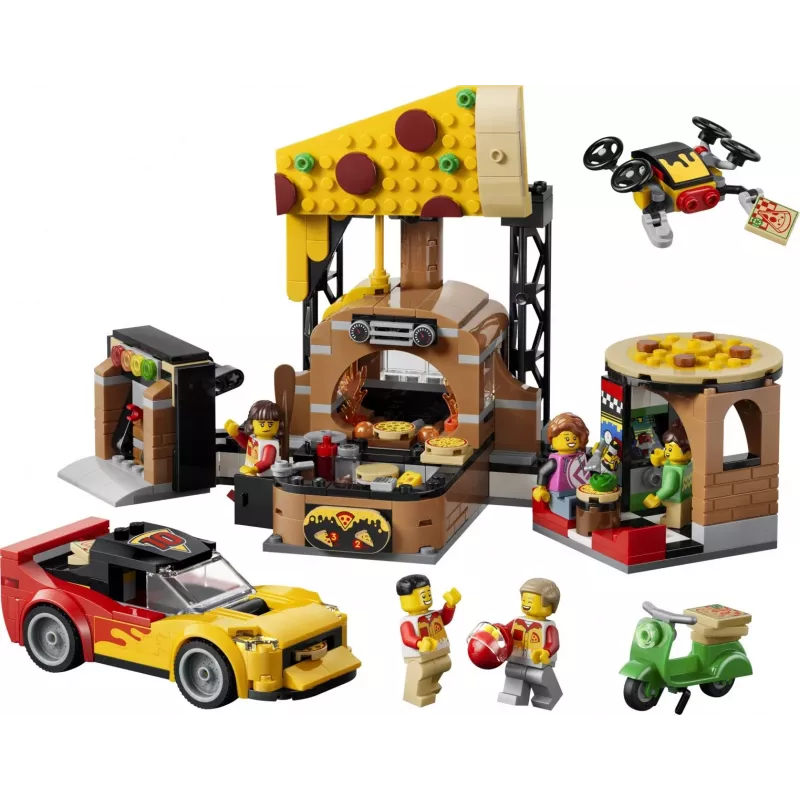 LEGO City 60496 Serviço de Entrega de Pizza com Veículos (494 peças)