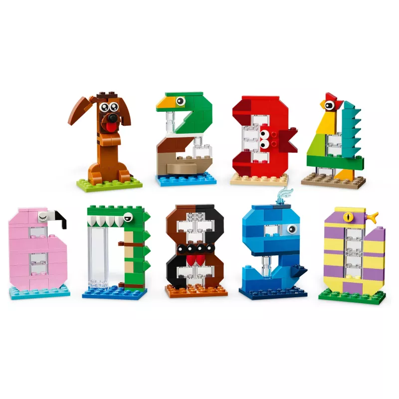LEGO 40807 Números de Aniversário - Decoração de Bolo com Animais para Construir (281 peças)