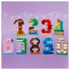LEGO 40807 Números de Aniversário - Decoração de Bolo com Animais para Construir (281 peças)