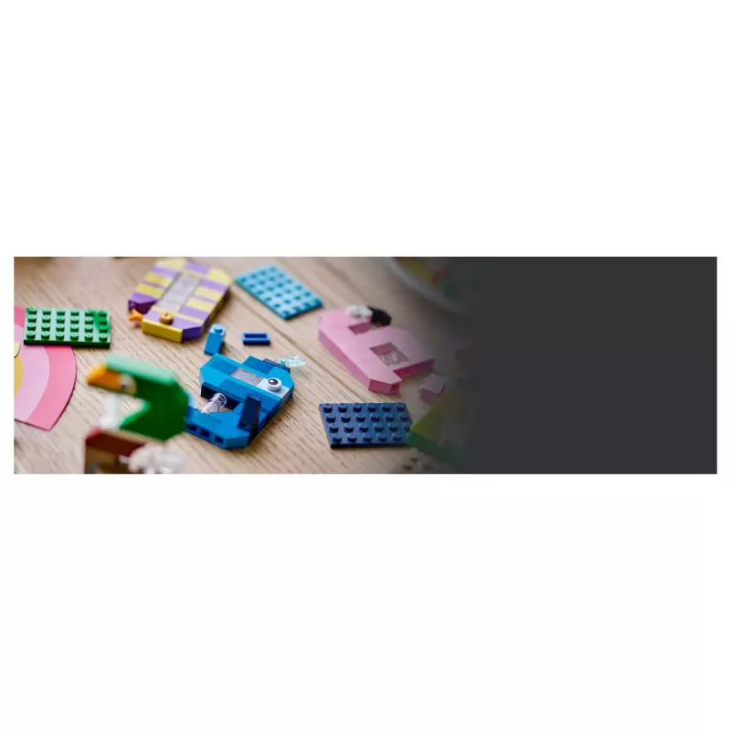 LEGO 40807 Números de Aniversário - Decoração de Bolo com Animais para Construir (281 peças)
