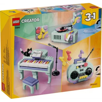 LEGO Creator 3-in-1 31392 Piano Decorativo com Gato (485 peças)
