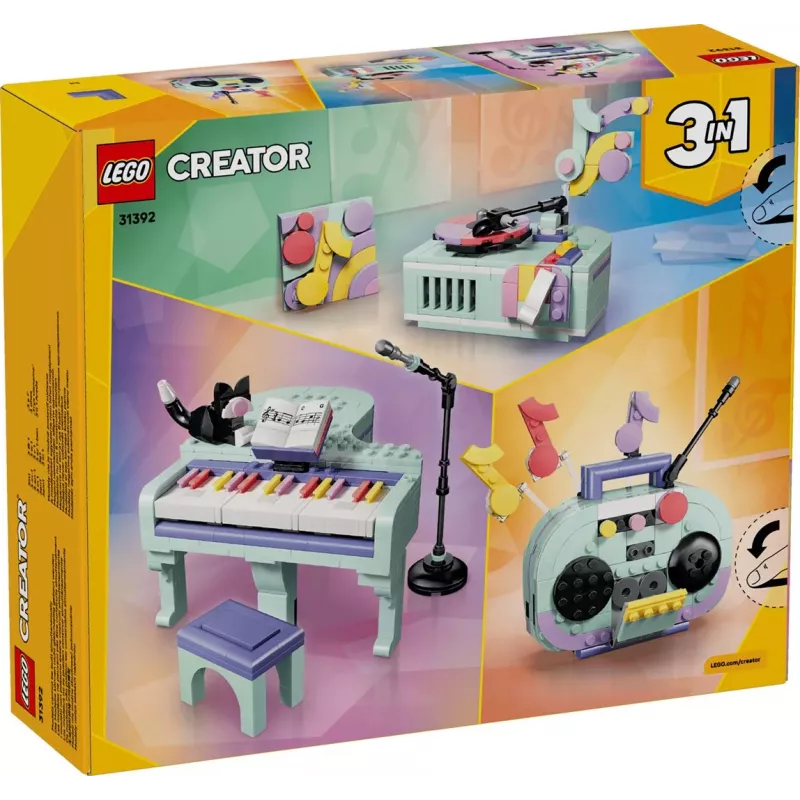 LEGO Creator 3-in-1 31392 Piano Decorativo com Gato (485 peças)