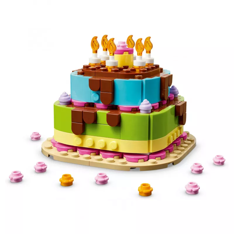 LEGO 40815 Bolo de Aniversário - Bolo com Velas para Construir (219 peças)