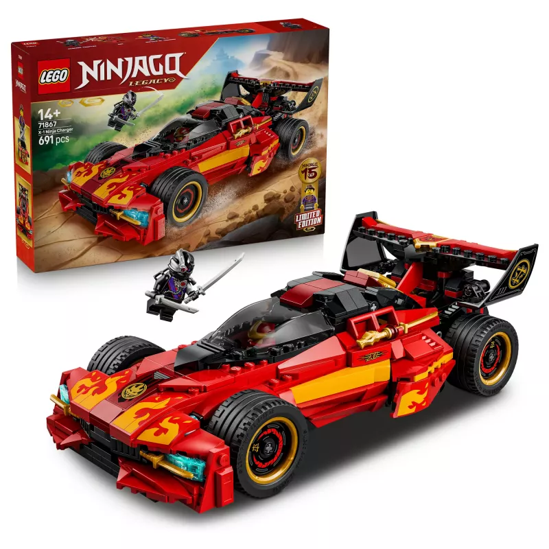 LEGO NINJAGO 71867 X-1 Ninja Charger 15.º Aniversário (691 peças)
