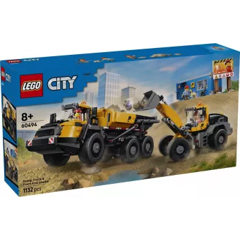 LEGO City 60494 Dumper e Pá Carregadora (1132 peças)