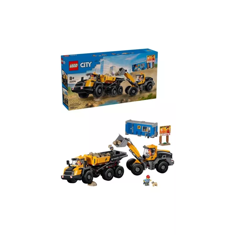 LEGO City 60494 Dumper e Pá Carregadora (1132 peças)