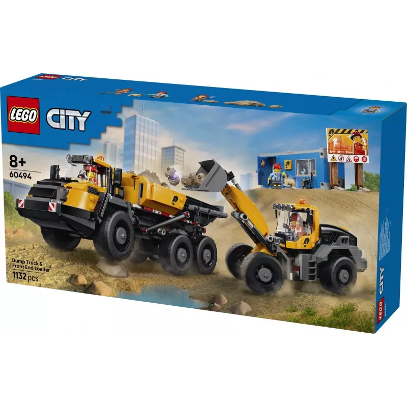 LEGO City 60494 Dumper e Pá Carregadora (1132 peças)