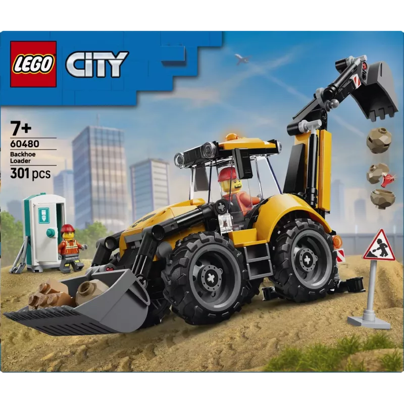 LEGO City 60480 Pá Carregadora Amarela (301 peças)