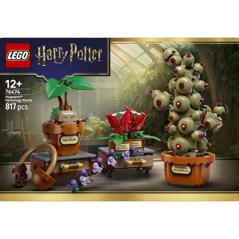 LEGO Harry Potter 76474 Plantas de Herbologia de Hogwarts (817 peças)