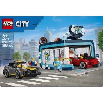 LEGO City 60497 Lavagem Automática de Carros Drive-Through (583 peças)