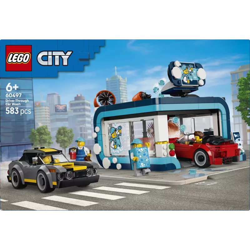 LEGO City 60497 Lavagem Automática de Carros Drive-Through (583 peças)
