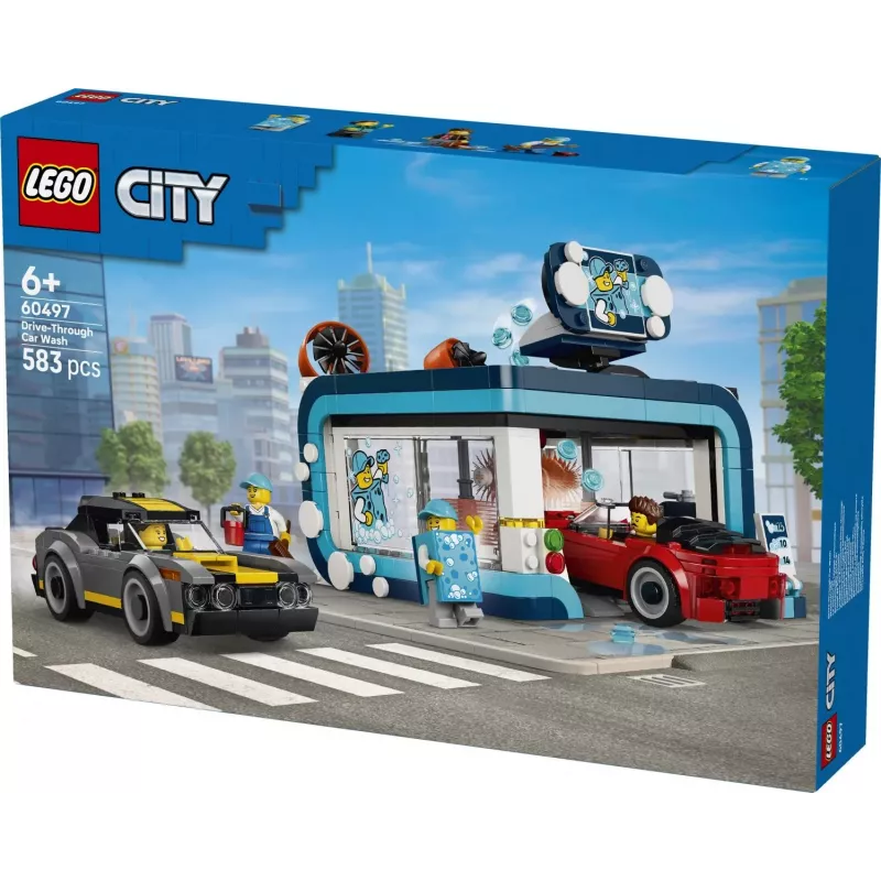 LEGO City 60497 Lavagem Automática de Carros Drive-Through (583 peças)