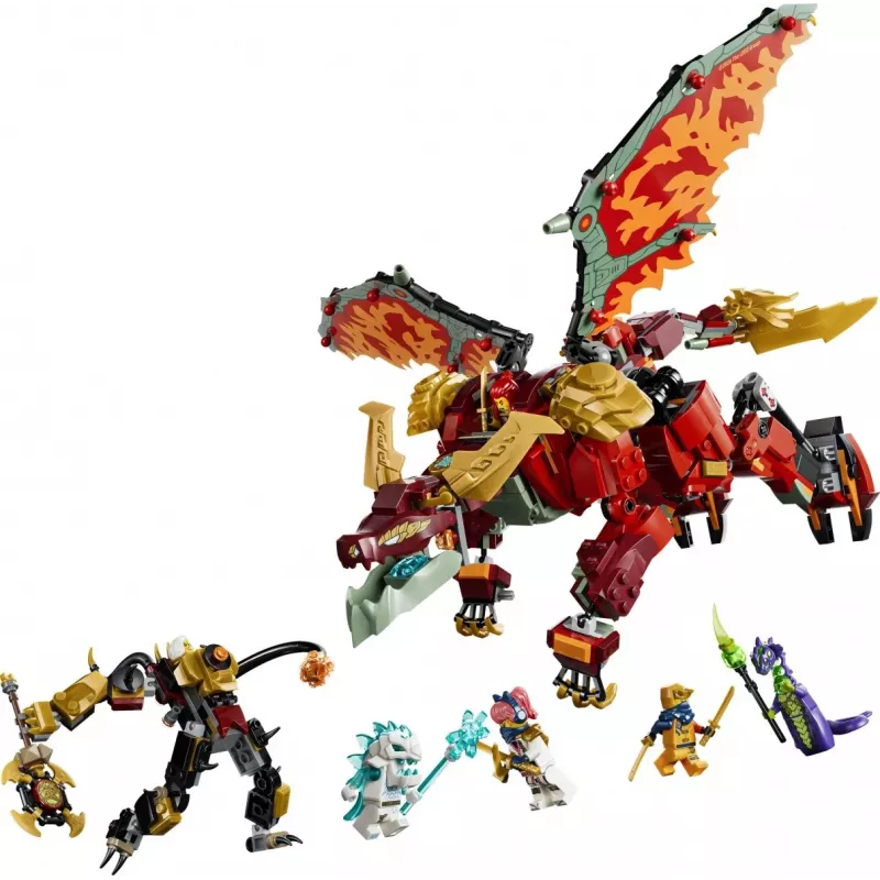 LEGO NINJAGO 71868 Mech Dragão Transformável do Wyldfyre (821 peças)