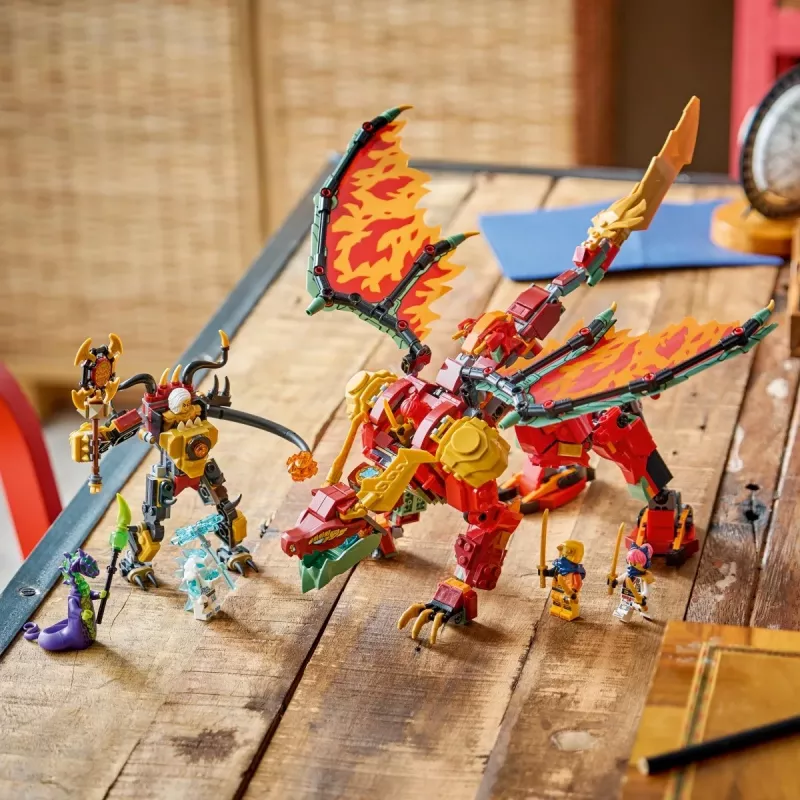 LEGO NINJAGO 71868 Mech Dragão Transformável do Wyldfyre (821 peças)