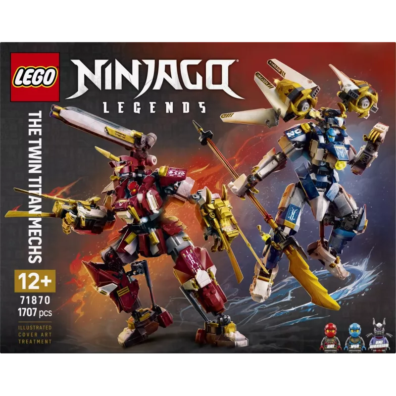 LEGO NINJAGO 71870 Os Mechs Titã Gémeos (1707 peças)