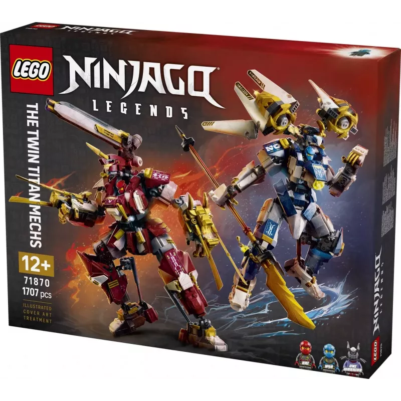 LEGO NINJAGO 71870 Os Mechs Titã Gémeos (1707 peças)