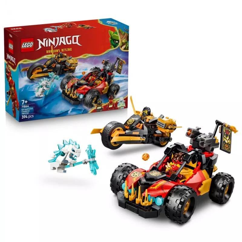 LEGO NINJAGO 71864 Veículos Combinados de Kai e Cole (394 peças)