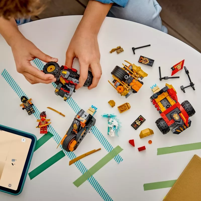 LEGO NINJAGO 71864 Veículos Combinados de Kai e Cole (394 peças)