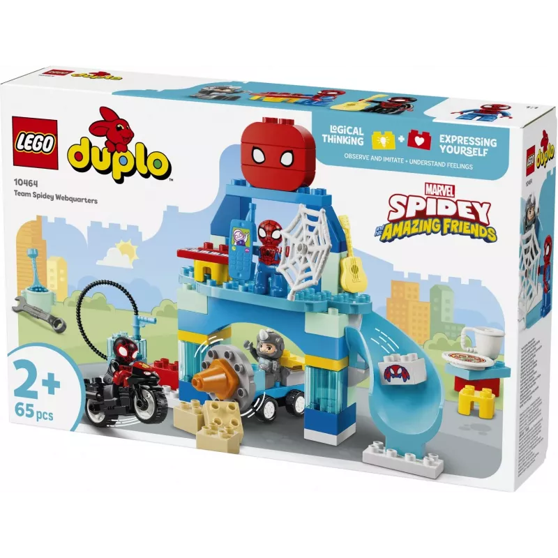 LEGO DUPLO Marvel 10464 Esconderijo da Equipa Spidey (65 peças)