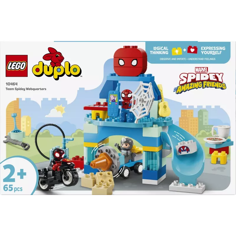 LEGO DUPLO Marvel 10464 Esconderijo da Equipa Spidey (65 peças)