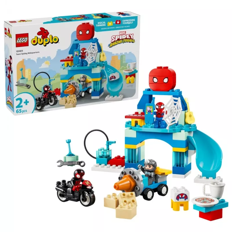 LEGO DUPLO Marvel 10464 Esconderijo da Equipa Spidey (65 peças)