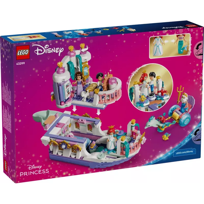 LEGO Disney 43299 Barco de Casamento Real da Ariel (519 peças)