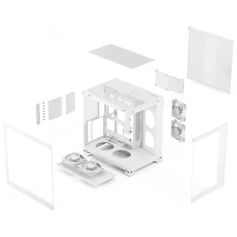Caixa Midi-Tower ATX Fractal Design Pop 2 Vision White RGB (vidro temperado)