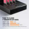 AXAGON ADSA-M2C44 USB4 40Gbps Estação de Ancoragem M.2 NVMe SSD de 4 Baías com Função de Clonagem Offline, Alumínio, Arrefecimento Ativo