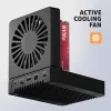 AXAGON ADSA-M2C44 USB4 40Gbps Estação de Ancoragem M.2 NVMe SSD de 4 Baías com Função de Clonagem Offline, Alumínio, Arrefecimento Ativo