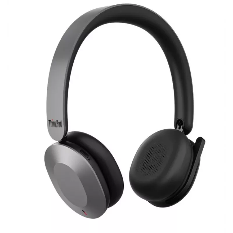 Lenovo ThinkPad Auscultador Sem Fios ANC Dobrável Dual-Mode 8550 (Aura Edition) - USB-A, Microsoft Teams, Sound by Bose, Bluetooth 5.3, Preto e Prateado