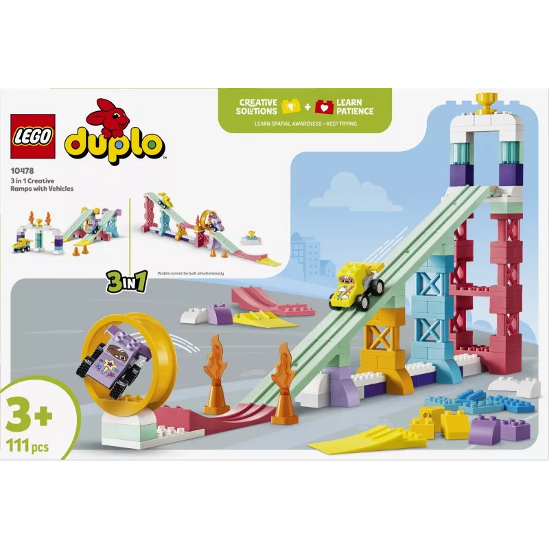 LEGO DUPLO 10478 3 em 1 Rampas Criativas com Veículos