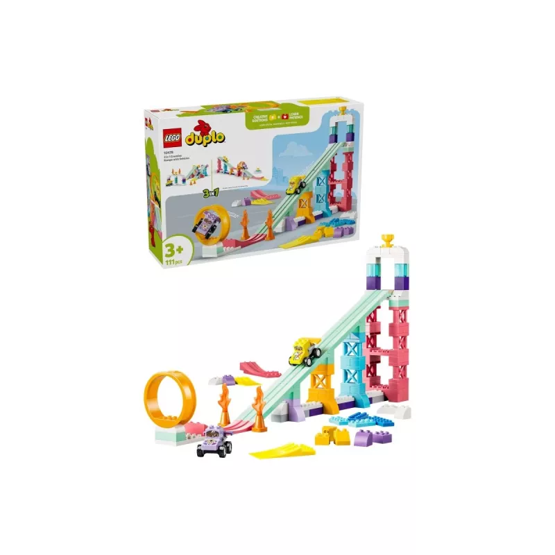 LEGO DUPLO 10478 3 em 1 Rampas Criativas com Veículos
