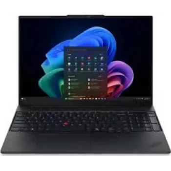 Portátil Empresarial Lenovo ThinkPad E16 Gen 4 21YC005YGE, Intel Core Ultra 7 355, 16 polegadas WUXGA, 32GB DDR5, 512GB SSD, Windows 11 Pro, teclado QWERTZ alemão
