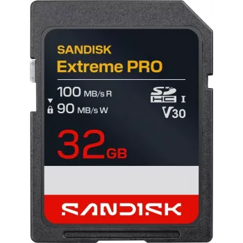 Cartão de Memória SanDisk Extreme PRO SDHC UHS-I 32GB 100MB/s V30 U3